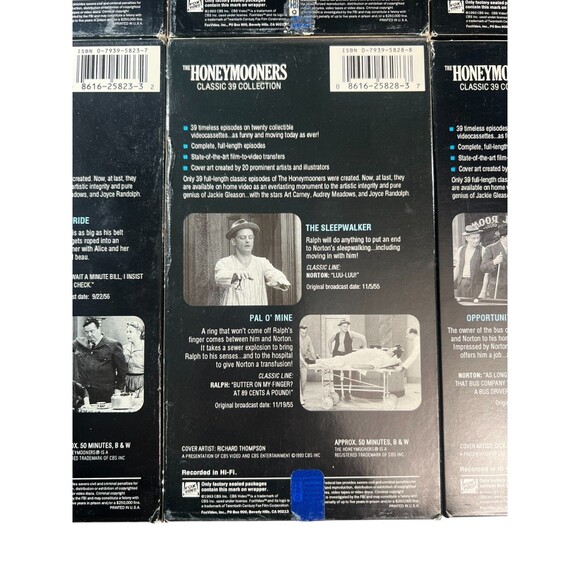THE HONEYMOONERS Classic 39 Collection LOT of 8 VHS Tapes 16 Episodes 80s TESTED - Picture 6 of 16